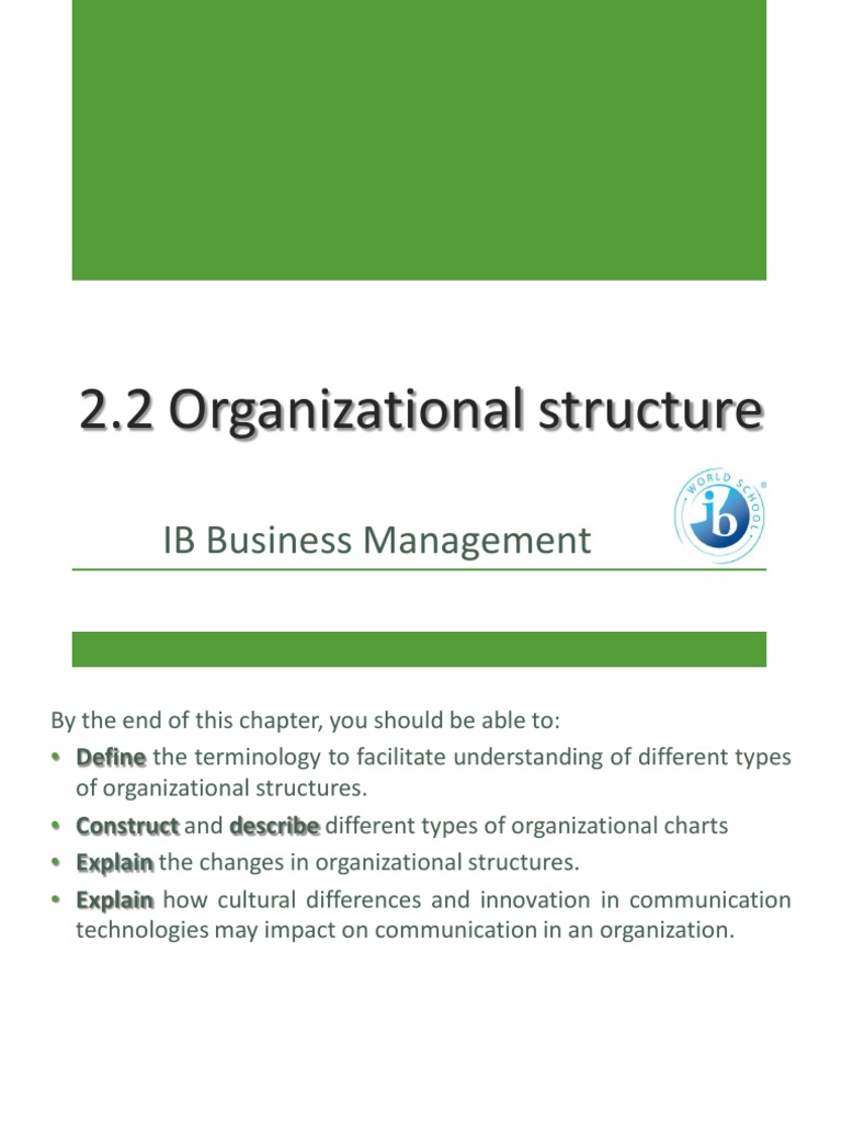 2.2 Organizational Structure | PDF | Organizational Structure | Hierarchy