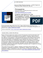 Photographies: To Cite This Article: Edgar Gómez Cruz & Eric T. Meyer (2012) Creation and Control in The