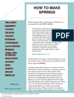 How To Make Springs Web in PDF