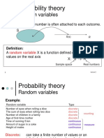 Probability theory and random variables