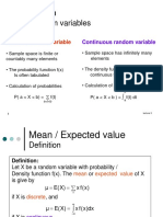 Recap: Random Variables