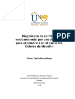 Diagnóstico de conflicto Escombrera barrio los colores