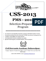 PROSPECTUS CSS PMS 2012-2013 Updated March 2012 PDF