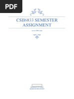 Csii6833 Semester Assignment: 2016410132 TE TSEPHE 2016067353 MD SCHMIDT