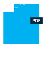 Profit and Loss Statement Excel Template: Prepared by Dheeraj Vaidya, CFA, FRM