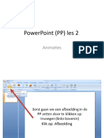 Power Point (PP) Les 2