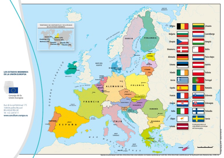 Mapa UE 2020 | PDF | Estado miembro de la Unión Europea | Integración ...
