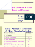 Higher Education in India: Issues and Concerns: by Puneet Ratnam Amity Global Business School Enroll-9147