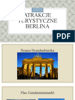 Atrakcje Turystyczne Berlina