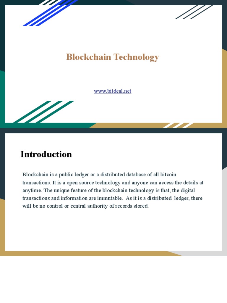 Overview of Blockchain Technology | PDF