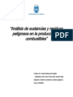 Análisis de Sustancias y Residuos Peligrosos en La Producción de Combustibles