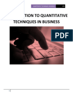 QTB: Introduction to Quantitative Techniques