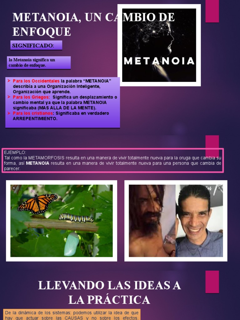 Significado y Ejemplos de Metanoia | PDF | Crecimiento personal y ...