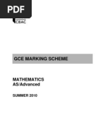 2010 Jun As Mark Scheme