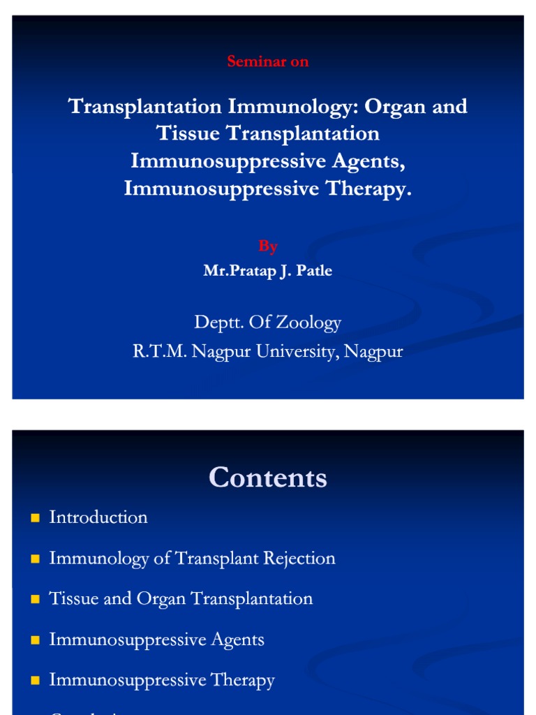 Transplantation Immunology PDF Major Complex