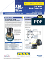 Tie Rod End Failures: 2001-2004 General Motors 1500/2500/3500 Trucks