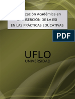 Actualizacion Academica en La Incersion de La ESI en Las Practicas Educativas