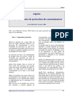Algerie Loi 1989 02 Protection Consommateur PDF
