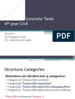 Reinforced Concrete Tanks 4 Year Civil: Rectangular Tanks By: Abdel Hamid Zaghw