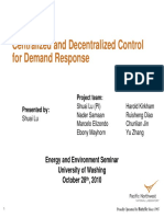 Centralized vs Decentralized Control for Demand Response