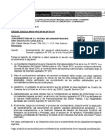 OPINION DEL MEF SOBRE NOMBRAMIENTO DE PERSONAL