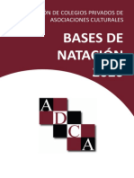 Bases de Natación Adca 2020 PDF