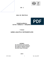 FB5052 Quimica Analitica e Instrumental-Guia de Practicas 2020-I