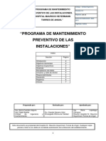 Programa de Mantenimiento Preventivo Instalaciones PDF