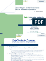 Presentación. Programa Alto Rendimiento. Serie 1. Cognición, Evaluación y Psicometría