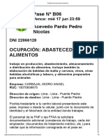 Solicitud de Pase Personal Laboral PDF