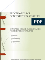 Ergonomics For Construction Workers