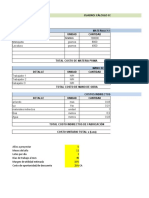 Panaderia. Excel