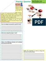 Communicable Diseases: 4.1.1: Explain The Importance in Terms On Long Term Immunity of Memory B Cells