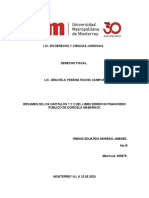 Resumen de Los Capitulos 1 y 2 Del Libro Derecho Financiero Público de Doricela Mabarack