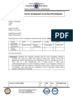 Department of Education: 1.1 Evaluation and Review For Development of New Non-Print Materials