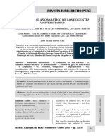 El Derecho Al Año Sabático de Los Docentes Universitarios - Autor José María Pacori Cari