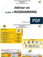 Webinar On CNC Programming: Coimbatore-35 Department of Mechatronics