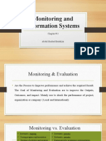 Monitoring and Information Systems: Chapter # 3