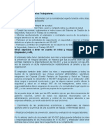 Responsabilidades de Los Trabajadores