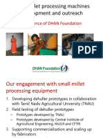 Small Millet Processing Machines Experience of DHAN