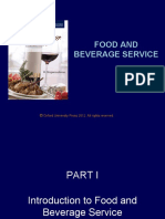 Food and Beverage Service: Oxford University Press 2012. All Rights Reserved
