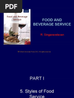 Food and Beverage Service: R. Singaravelavan