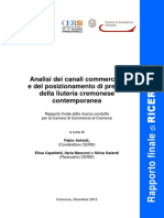 REPORT FINALE Liuteria - Della Liuteria Cremonese Contemporanea Rapporto Finale Della Ricerca Condotta…
