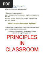 Classroom Management Principles & Approaches | PDF | Classroom ...