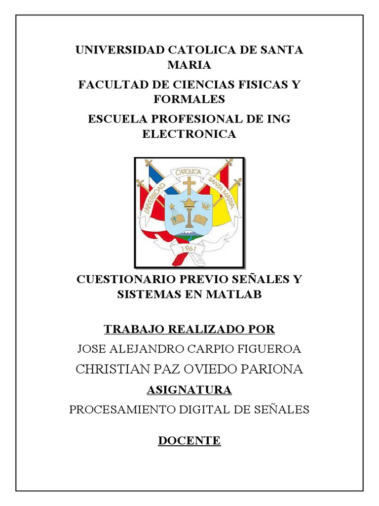 Practica 1 Señales Matlab | PDF | Señal digital | Muestreo ...