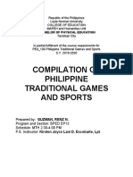 Compilation of Philippine Traditional Games and Sports: Bachelor of Physical Education