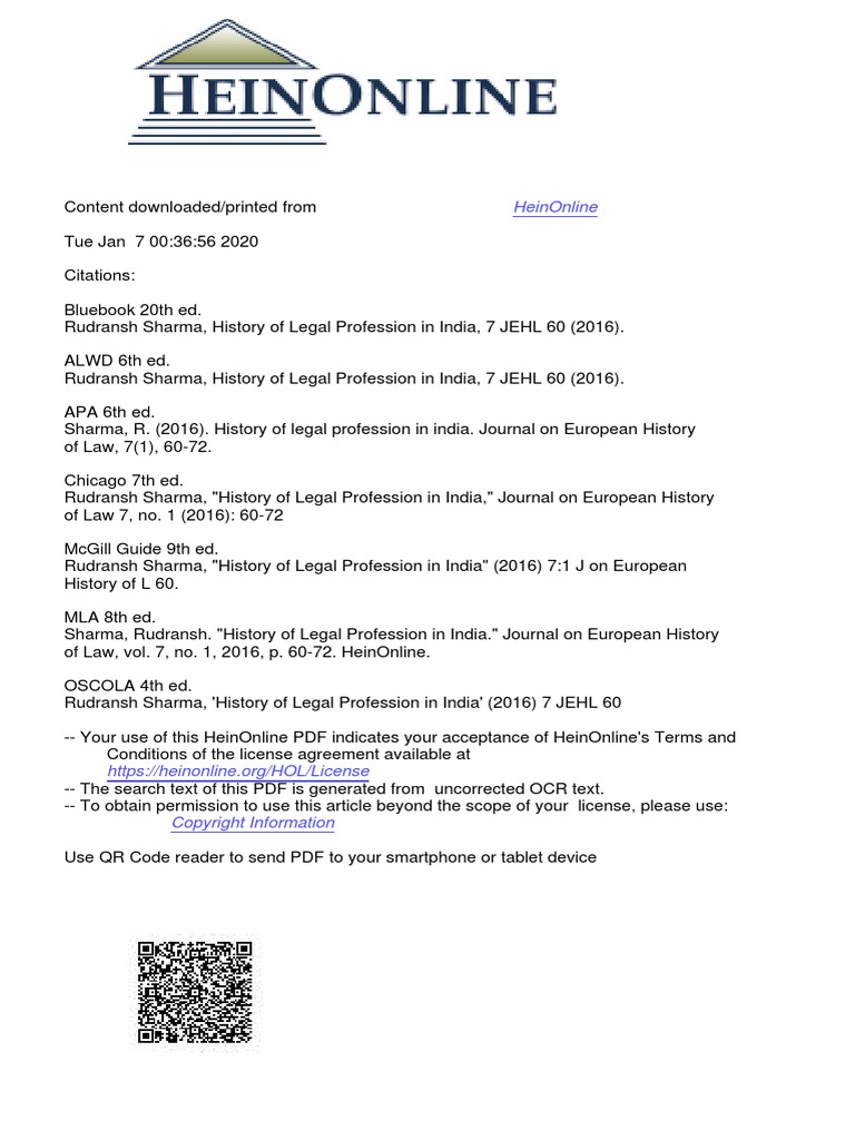 History of Legal Profession in India | PDF | Advocate | Lawyer