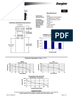 Energizer 522: Product Datasheet