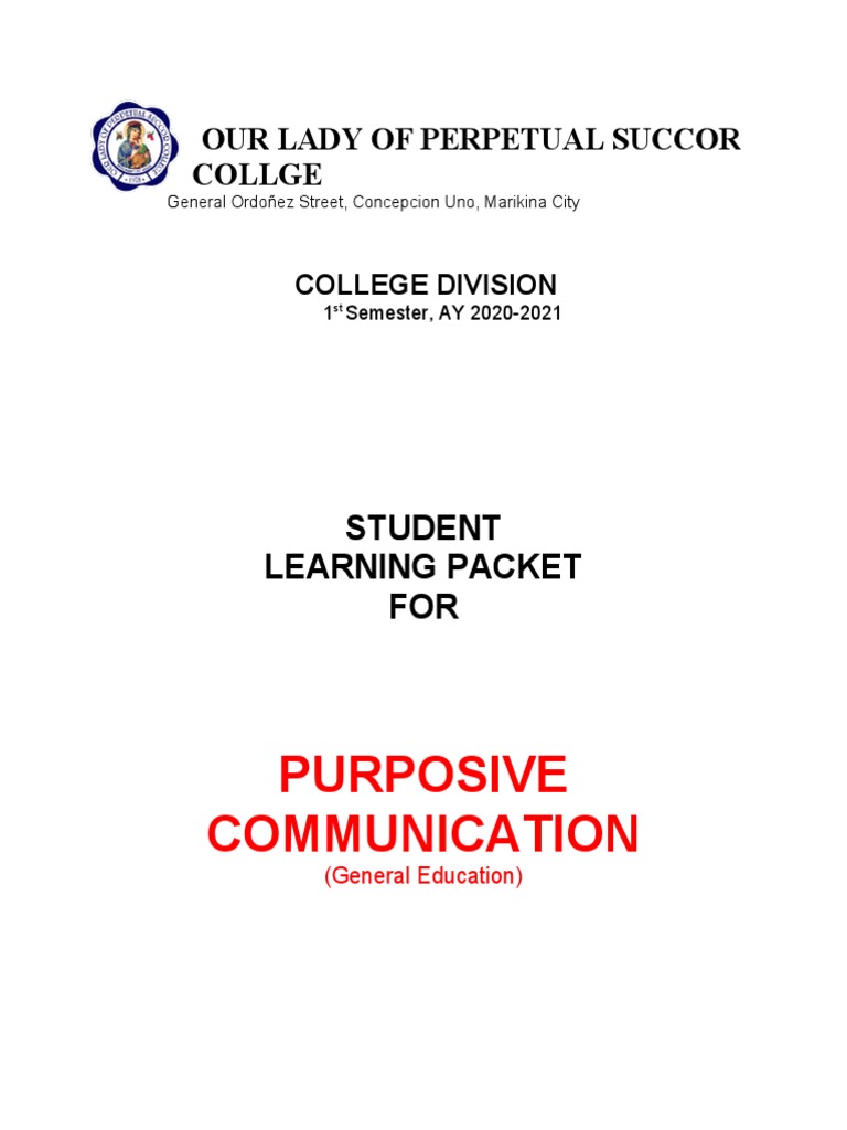 UPDATED. Sample Learning Packet | PDF | Educational Technology ...