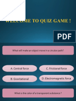Welcome to Quiz Game !